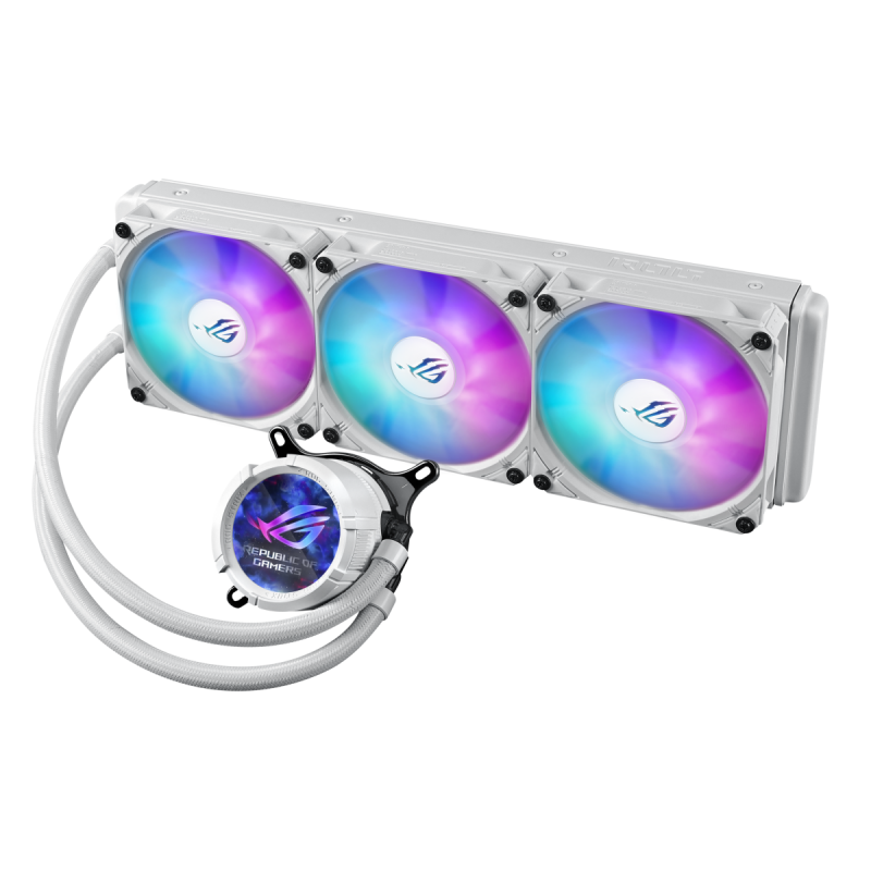 ASUS ROG Strix LC III 360 ARGB LCD CPU Liquid Cooling, 360mm Radiator, 3x ROG STRIX AF-12S ARGB 120mm Fans White ASUS ROG Strix LC III 360 ARGB LCD CPU Liquid Cooling, 360mm Radiator, 3x ROG STRIX AF-12S ARGB 120mm Fans White